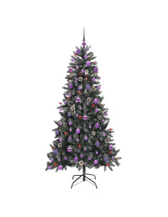 Albero di Natale artificiale con 300 LED Verde 210 cm