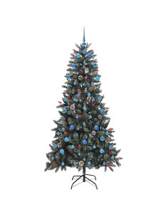 Albero di Natale artificiale con 300 LED Verde 210 cm