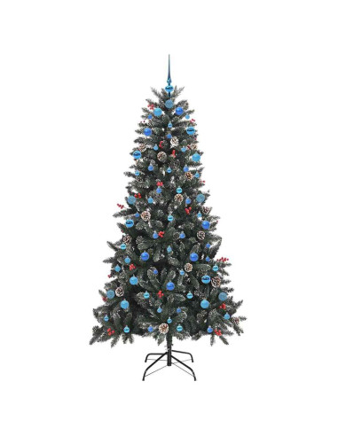 Albero di Natale artificiale con 300 LED Verde 210 cm