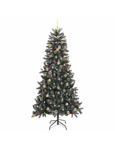 Albero di Natale artificiale con 300 LED Verde 240 cm