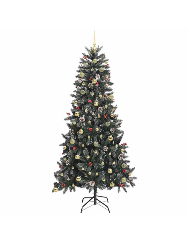 Albero di Natale artificiale con 300 LED Verde 240 cm