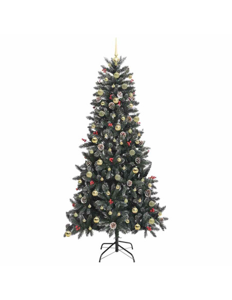 Albero di Natale artificiale con 300 LED Verde 240 cm