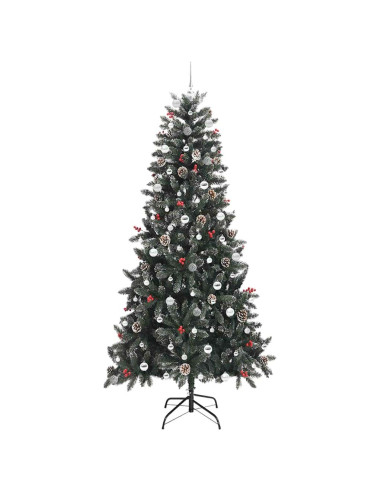 Albero di Natale artificiale con 300 LED Verde 240 cm