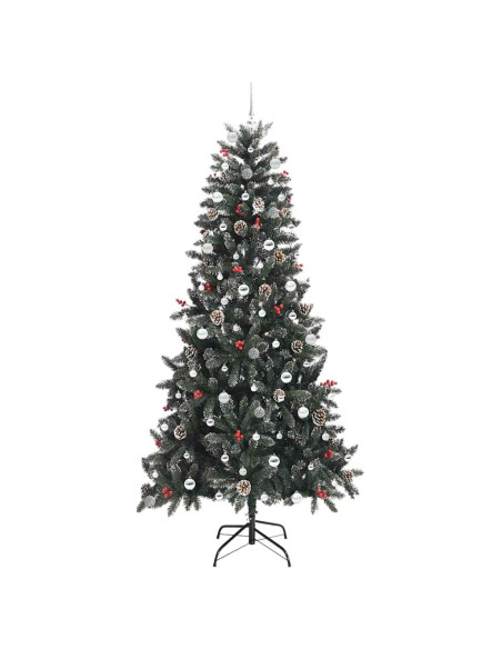 Albero di Natale artificiale con 300 LED Verde 240 cm