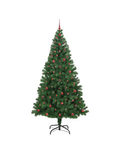 Albero di Natale artificiale con 300 LED Verde 240 cm