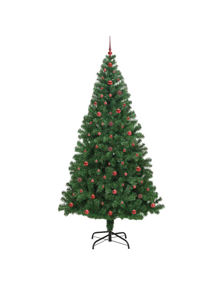 Albero di Natale artificiale con 300 LED Verde 240 cm