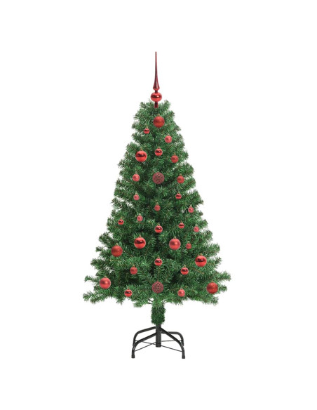 Albero di Natale artificiale con 150 LED Verde 120 cm