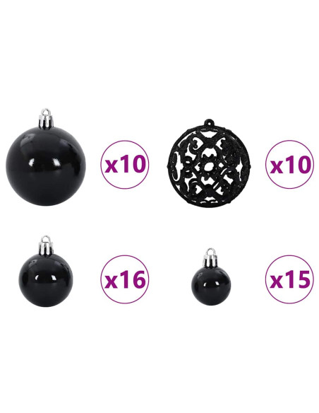 Albero di Natale artificiale preilluminato Argento 240 cm PVC