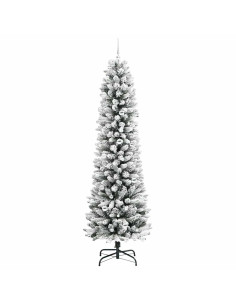 Albero di Natale artificiale con 300 LED Verde e bianco 240 cm