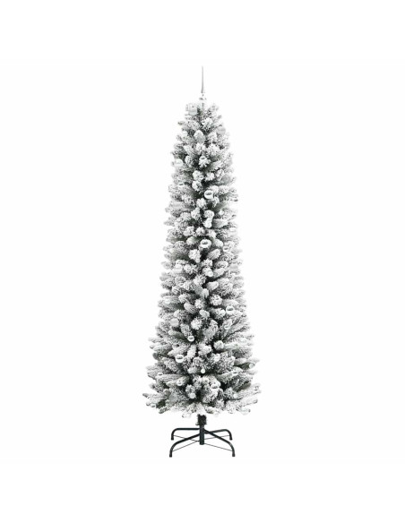 Albero di Natale artificiale con 300 LED Verde e bianco 240 cm