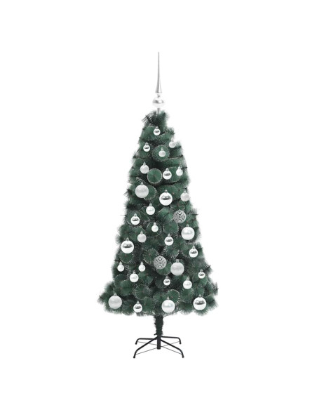 Albero di Natale artificiale pre-illuminato con set di palle