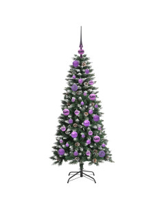 Albero di Natale artificiale con 150 LED Verde 50 x 50 x 120 cm