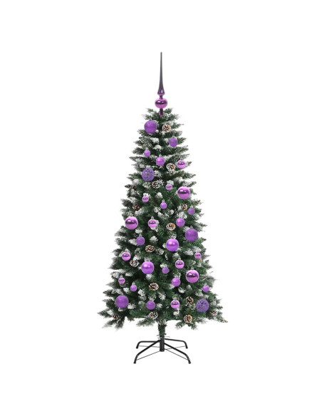 Albero di Natale artificiale con 150 LED Verde 50 x 50 x 120 cm