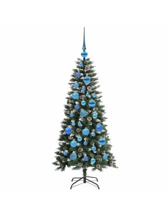 Albero di Natale artificiale con 150 LED Verde 50 x 50 x 120 cm