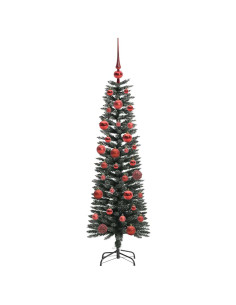Albero di Natale artificiale con 150 LED Verde 43 x 43 x 150 cm