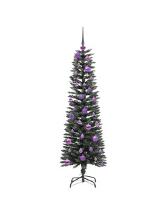 Albero di Natale artificiale con 150 LED Verde 43 x 43 x 150 cm