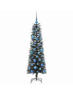 Albero di Natale artificiale con 150 LED Verde 43 x 43 x 150 cm