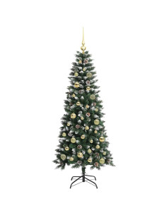 Albero di Natale artificiale con 150 LED Verde 66 x 66 x 150 cm