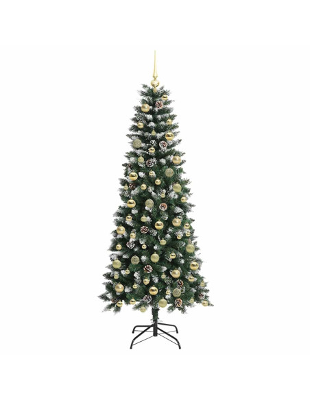 Albero di Natale artificiale con 300 LED Verde 76 x 76 x 150 cm