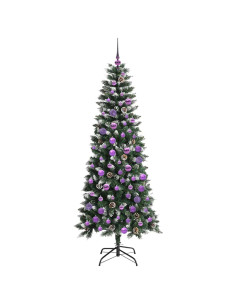 Albero di Natale artificiale con 300 LED Verde 76 x 76 x 150 cm