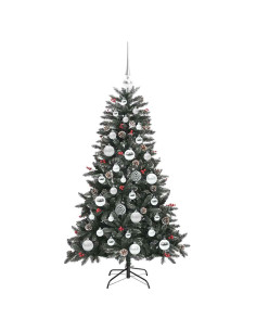 Albero di Natale artificiale con 150 LED Verde 68 x 68 x 120 cm
