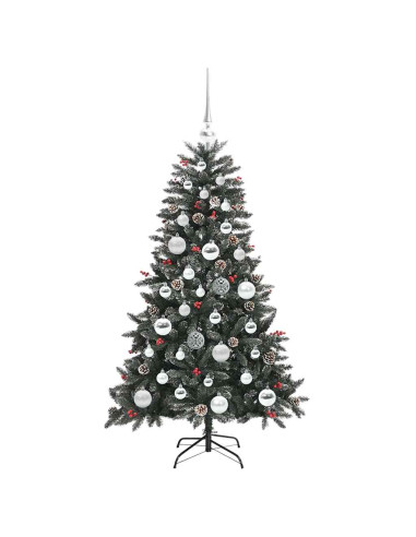 Albero di Natale artificiale con 150 LED Verde 120 cm