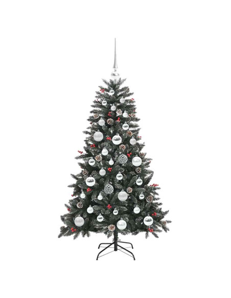 Albero di Natale artificiale con 150 LED Verde 120 cm