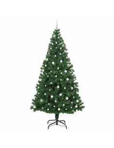 Albero di Natale artificiale con 300 LED Verde 240 cm