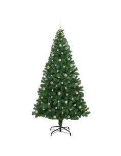 Albero di Natale artificiale con 300 LED Verde 240 cm