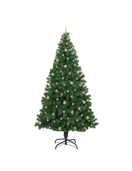 Albero di Natale artificiale con 300 LED Verde 240 cm