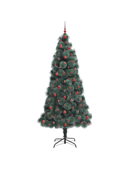 Albero di Natale artificiale pre-illuminato con set di palline