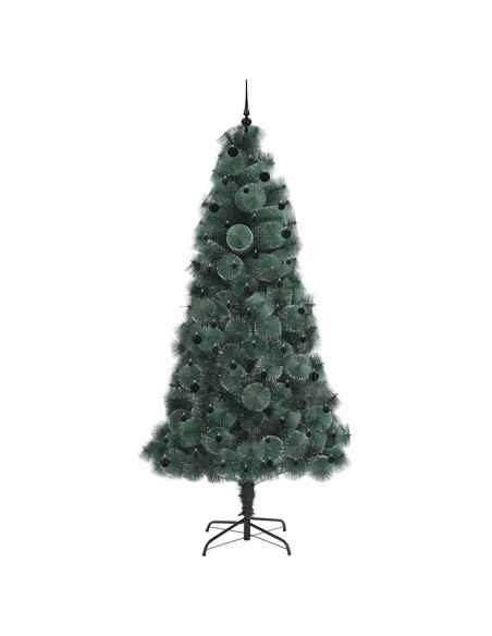 Albero di Natale artificiale pre-illuminato con set di palline