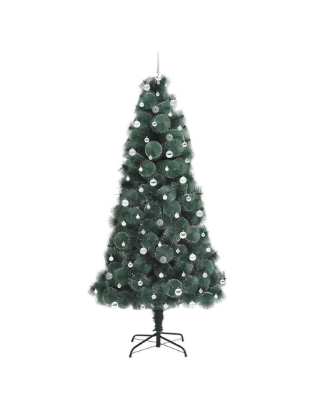 Albero di Natale artificiale preilluminato con set di palline