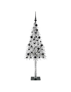 Albero di Natale con 150 LED Bianco 150 cm PE e Acciaio