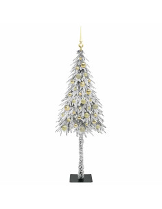 Albero di Natale con 150 LED Bianco 150 cm PE e Acciaio