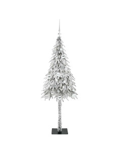 Albero di Natale con 150 LED Bianco 150 cm PE e Acciaio