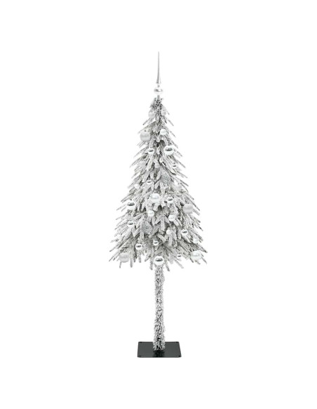 Albero di Natale con 150 LED Bianco 150 cm PE e Acciaio