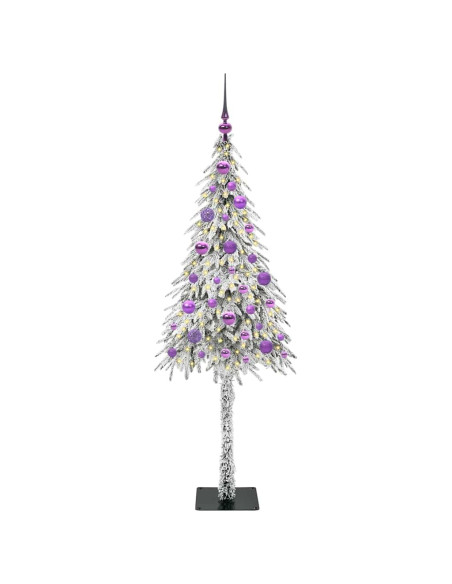 Albero di Natale con 150 LED Bianco 150 cm PE e Acciaio