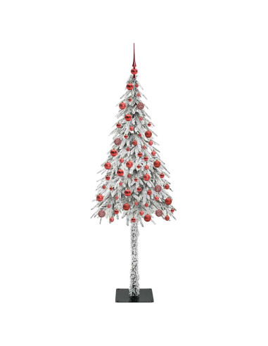 Albero di Natale con 300 LED Bianco 180 cm PE e Acciaio
