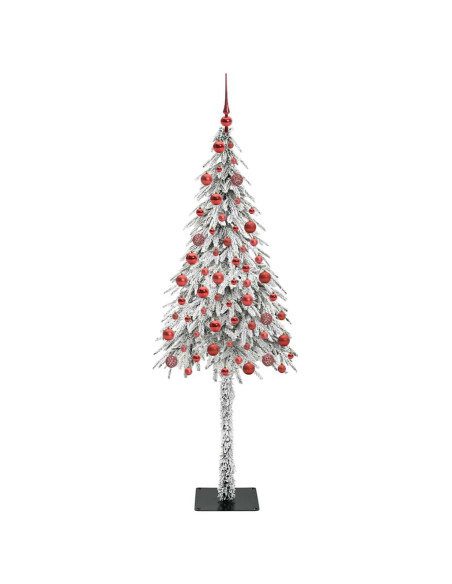 Albero di Natale con 300 LED Bianco 180 cm PE e Acciaio