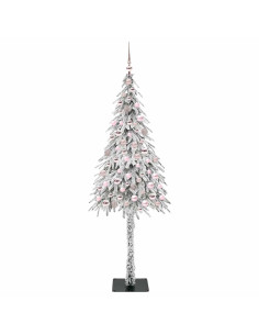 Albero di Natale con 300 LED Bianco 180 cm PE e Acciaio