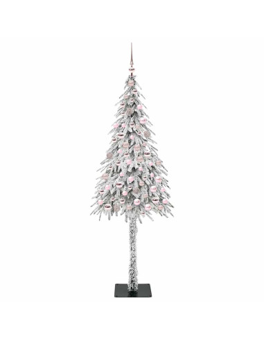 Albero di Natale con 300 LED Bianco 180 cm PE e Acciaio
