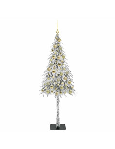 Albero di Natale con 300 LED Bianco 180 cm PE e Acciaio