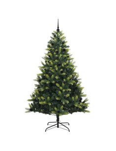 Albero di Natale Artificiale a Cerniera con 300 LED 240 cm