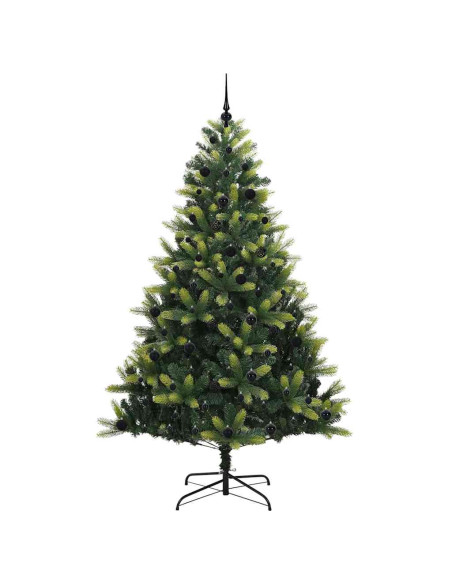 Albero di Natale Artificiale a Cerniera con 300 LED 240 cm