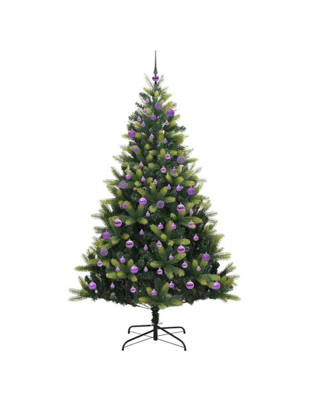 Albero di Natale Artificiale con Cerniera 300 LED Verde 240 cm