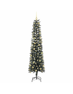 Albero di Natale artificiale con 300 LED Verde 210 cm