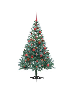 Albero di Natale artificiale Verde 150 cm PVC e Acciaio