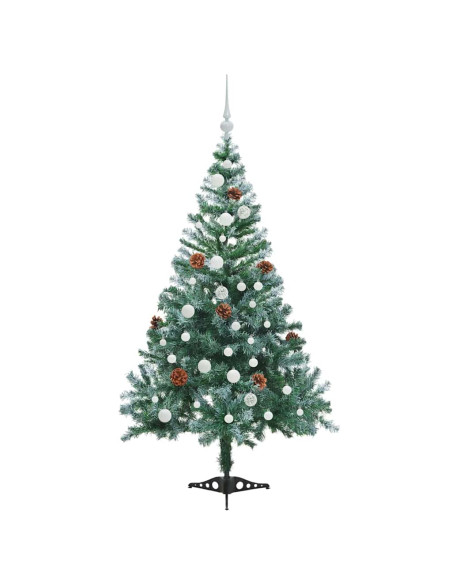 Albero di Natale artificiale Verde 150 cm PVC e Acciaio