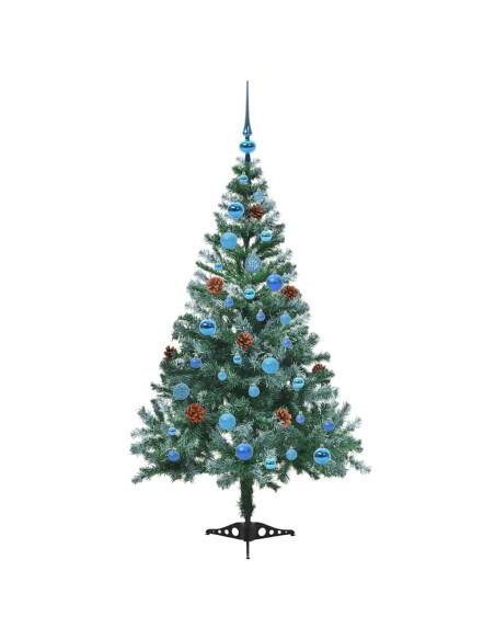 Albero di Natale artificiale Verde 150 cm PVC e Acciaio